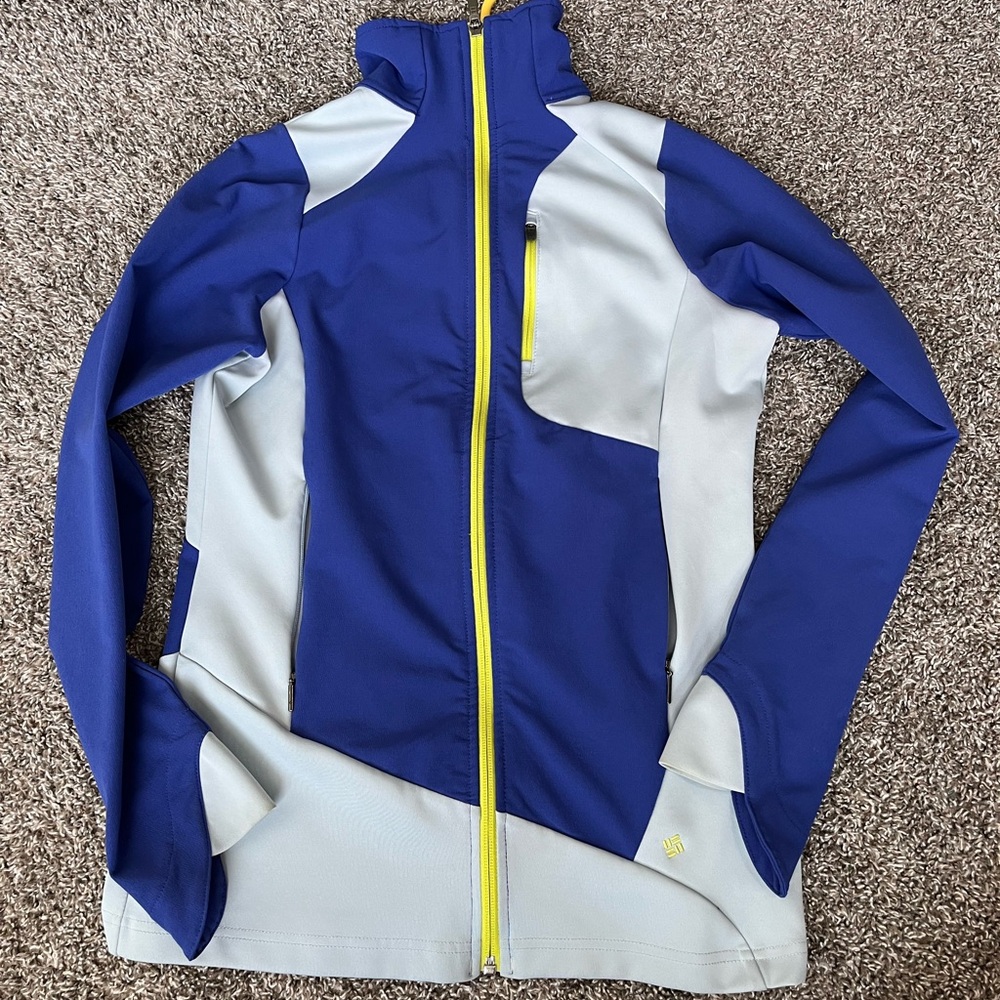 Columbia Women's Blue and Gray Ski Jacket